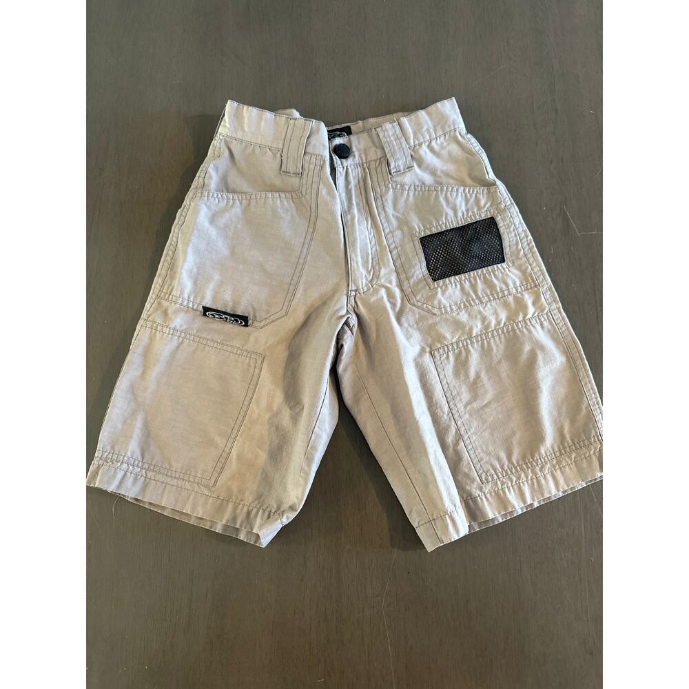 Vintage Y2K Lee Pipes Shorts Boys Youth Size 8R 18” Khaki Skate Cargo Grunge 90s